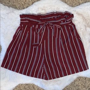 Boutique pinstriped women’s dress shorts